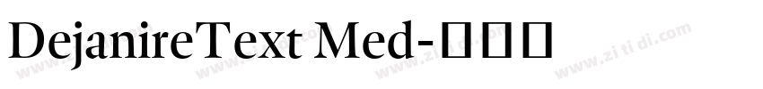 DejanireText Med字体转换 DejanireText Med字体转换
